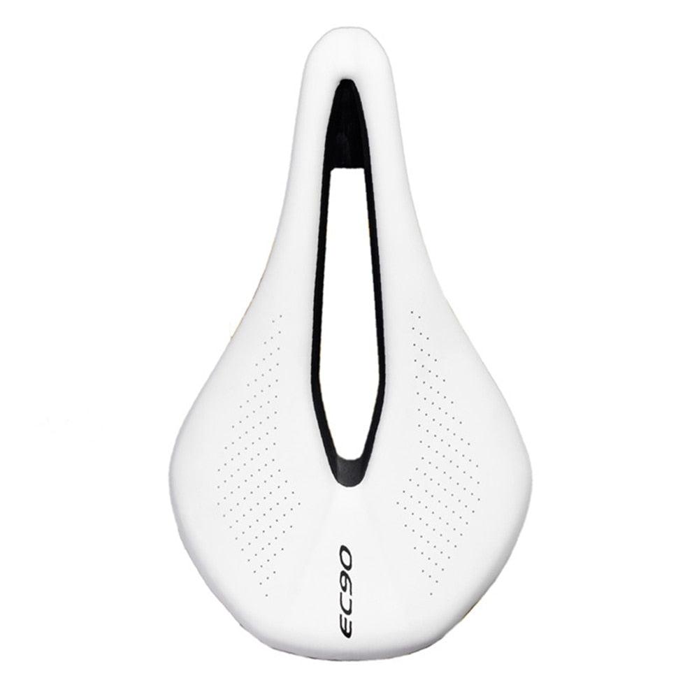 Sport Bicycle Seat Saddle Road Bike Saddles Mountain Bike Racing Saddle PU Breathable Soft Seat Cushion Suspension Gel Bike Saddle Breathable Comfortable Bicycle Seat Ergonomics Design Fit Mountain Bike Road Bike