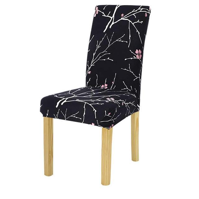 Washable Anti-dust Seat Slipcover Chair Cover Stretch Spandex Chair Covers Elastic Multifunctional Dining Furniture Seat Cover Home Decor For Dining Room Washable Spandex Kitchen Chair Covers for Dining Room Christmas Decoration