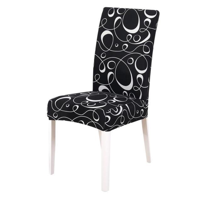 Washable Anti-dust Seat Slipcover Chair Cover Stretch Spandex Chair Covers Elastic Multifunctional Dining Furniture Seat Cover Home Decor For Dining Room Washable Spandex Kitchen Chair Covers for Dining Room Christmas Decoration