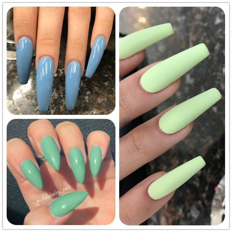 2022 Modern Spring Green Gel Nail Polish Colorful UV LED Long Lasting Varnish Modern High Quality Design For Girls and Womens
