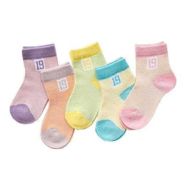 5Pairs 0-2Y Infant Baby Socks Baby Socks for Girls Cotton Mesh Cute Newborn Boy Toddler Socks Baby Clothes Accessories