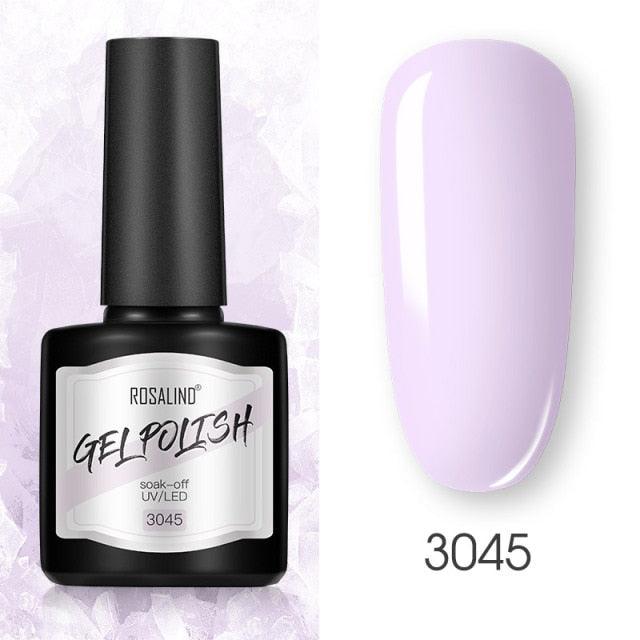 Modern Womens Glossy Colorful 8ml Nail Gel Polish Permanent UV LED High Quality Crystal Effect Design