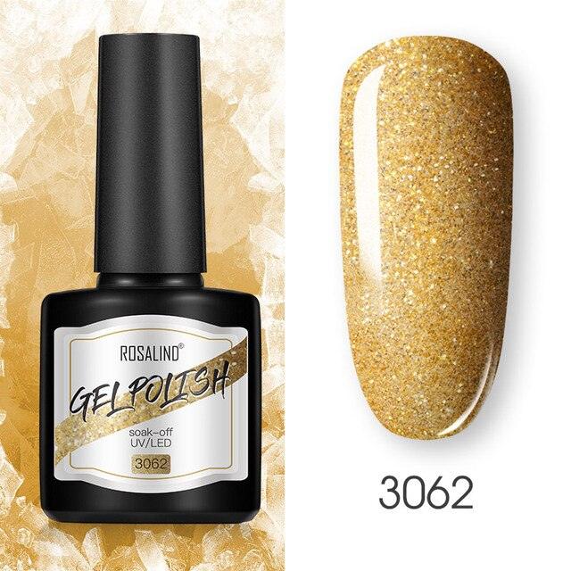 Modern Womens Glossy Colorful 8ml Nail Gel Polish Permanent UV LED High Quality Crystal Effect Design