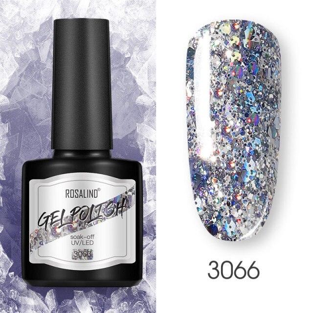 Modern Womens Glossy Colorful 8ml Nail Gel Polish Permanent UV LED High Quality Crystal Effect Design
