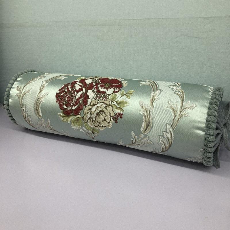 New Classical Luxury Cylindrical Cotton And Linen Pillow Roll Cushion Sofa Throw Polyester Cotton Linen Pillowcase Sofa Cushion Cover Backrest Home Chair Modern Colorful Design 15X50CM