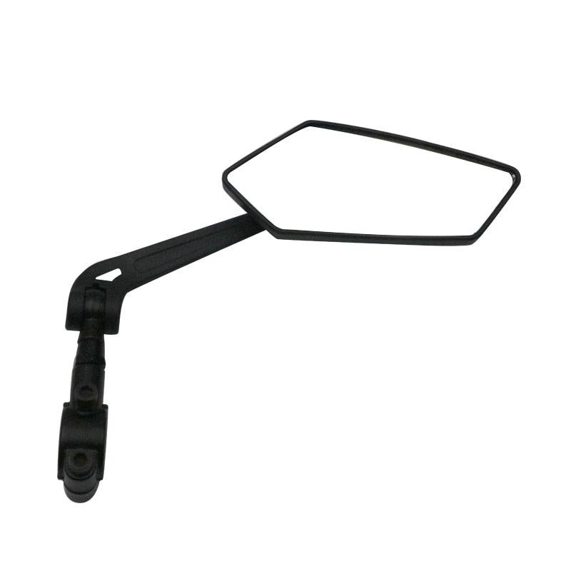 New Scratch Resistant Glass Lens Rear View Mirror Bike Cycling Clear Wide Range Back Sight Rearview Reflector Adjustable Handlebar Rotatable Bicycle Rear View Glass Mirror Wide Angle Acrylic Safety Mirror New Scratch Resistant Glass Lens