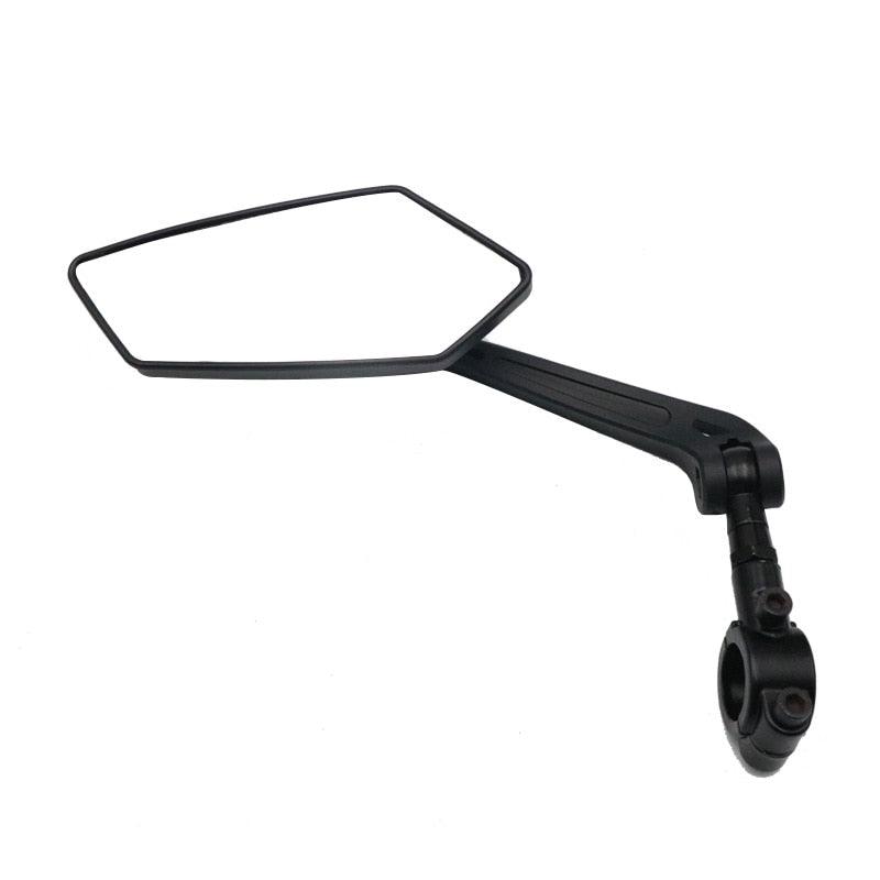 New Scratch Resistant Glass Lens Rear View Mirror Bike Cycling Clear Wide Range Back Sight Rearview Reflector Adjustable Handlebar Rotatable Bicycle Rear View Glass Mirror Wide Angle Acrylic Safety Mirror New Scratch Resistant Glass Lens