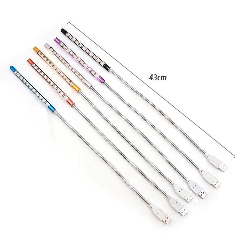 Mini USB Table Light 10 LEDS USB Light Flexible Metal LED Table Lamp Super Bright Led Book Decorative Table Lamp Cute Study Lamps for Bedroom Décor