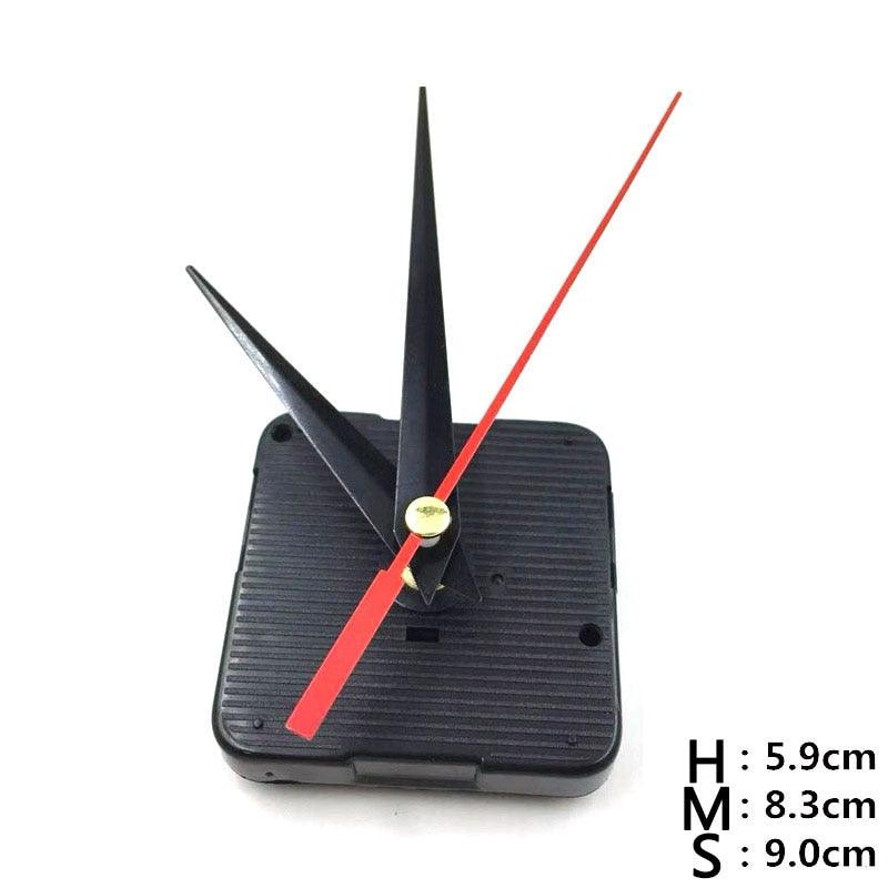 Quartz Clock Repair Movement Hands For Silent Large Wall Clock Non-Ticking Hands Quartz Wall Clock Movement Mechanism Repair Parts Replacement with 3 Different Pairs of Hands Repair Clock Mechanism Parts