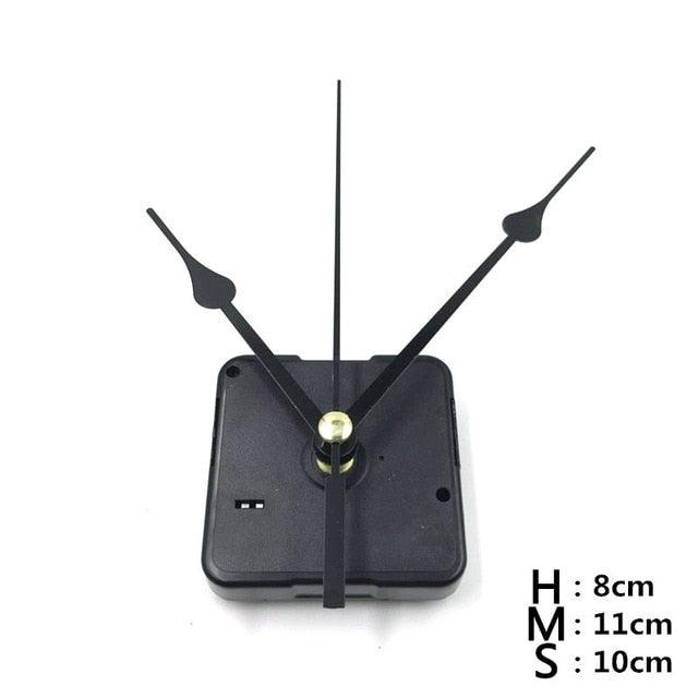 Quartz Clock Repair Movement Hands For Silent Large Wall Clock Non-Ticking Hands Quartz Wall Clock Movement Mechanism Repair Parts Replacement with 3 Different Pairs of Hands Repair Clock Mechanism Parts