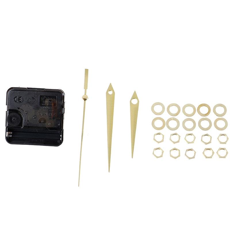 Quartz Clock Repair Movement Hands For Silent Large Wall Clock Non-Ticking Hands Quartz Wall Clock Movement Mechanism Repair Parts Replacement with 3 Different Pairs of Hands Repair Clock Mechanism Parts
