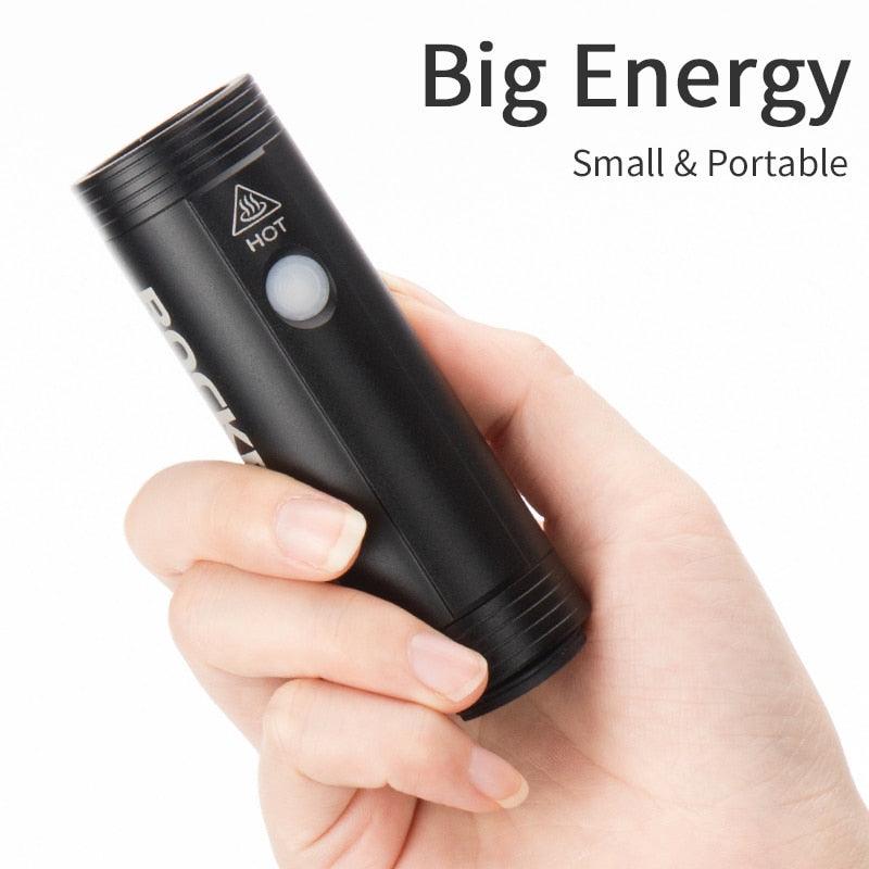 Bike Front Light Rainproof USB Rechargeable Bicycle Light Cycling Headlight LED Flashlight Bike USB Rechargeable Bicycle Light Bicycle Front Headlight LED Bike Headlight Lamp 2000mAh