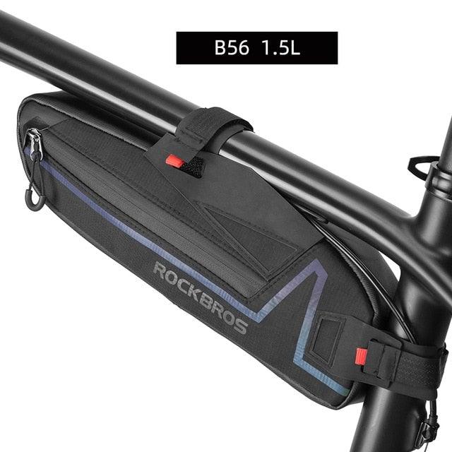 Cycling Bicycle Bags Top Tube Front Frame Bag Waterproof Road Dirt-resistant Bike Accessories Bags Bike Frame Bag Waterproof Bike Elegant Design Bag Bicycle Under Top Tube Bag Corner Pouch Storage Bag For Cycling Accessories