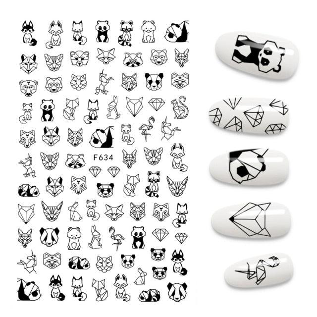 The New 3D Nail Sticker Cool English Letter stickers for nail Foil Love Heart Design Nails Accessories Fashion Manicure Sticker Stickers Girls Manicure Decoration Nail Art Supplies 3D Self-Adhesive Nail Decals Designer Nail Stickers for Acrylic Nails
