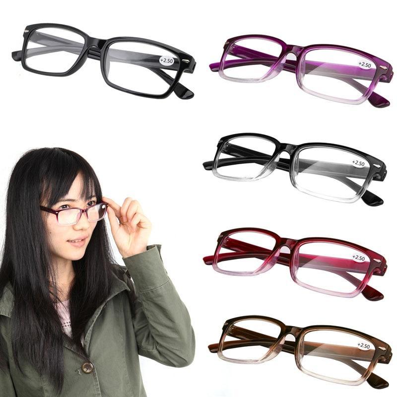 Ultra Light Reading Glasses Presbyopia Eyeglasses Diopter Reading Glasses For Men Metal Quality Classic Frame Computer Readers Reading Glasses with Comfort Spring Hinges for Men and Women 1.0 1.5 2.0 2.5 3.0