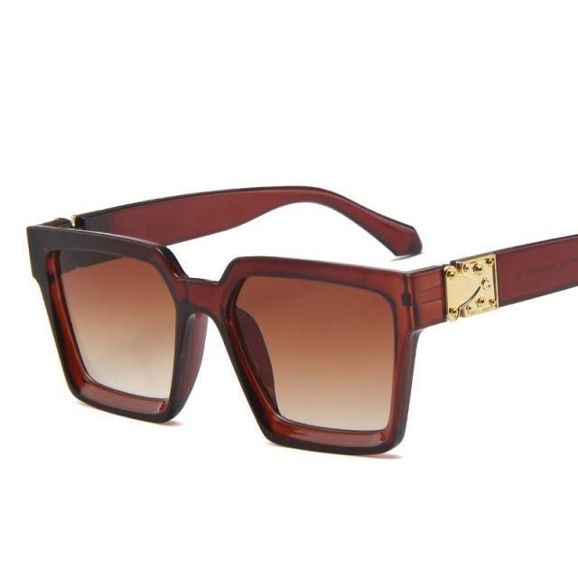 Unisex Polarized Black Summer Sunglasses Classic Style Sunglasses For Men Square Shape Design Eyeglasses For Men/Women Luxury Mirror Retro Style High Quality Glasses For Female