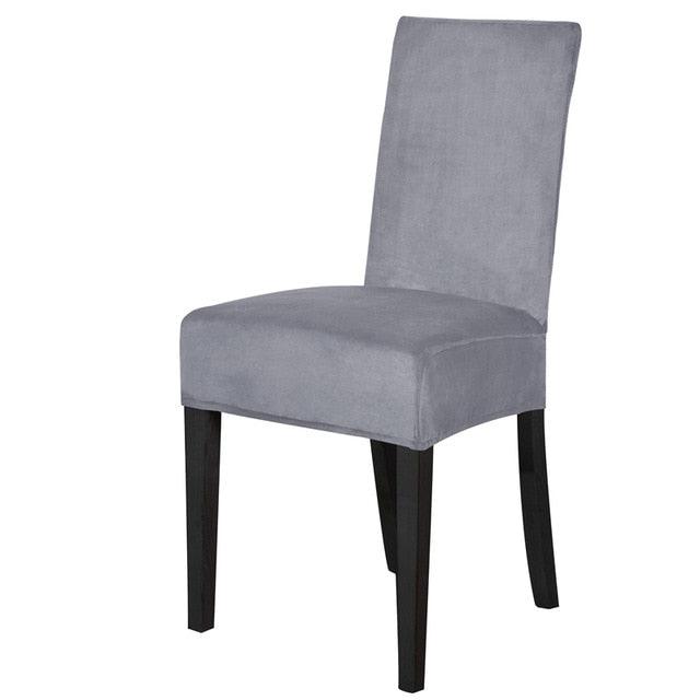 Washable Elastic Seat Parsons Chair Covers Thick Chair Cover Washable Elastic Winter Warm Chair Protector Case Kitchen Restaurant Washable Spandex Kitchen Chair Covers for Dining Room Christmas Decoration Holiday Party