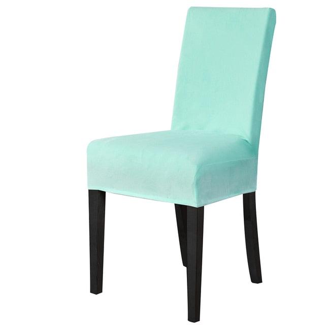 Washable Elastic Seat Parsons Chair Covers Thick Chair Cover Washable Elastic Winter Warm Chair Protector Case Kitchen Restaurant Washable Spandex Kitchen Chair Covers for Dining Room Christmas Decoration Holiday Party