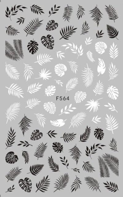 Black White 3D Nail Sticker Decals Cool English Letter Nail Art Decoration Manicure Design Christmas New Year Gift French Nail Art Stickers Decals 8Sheets Nail Art Supplies 3D Self-Adhesive Nail Art Decoration Pattern Nail Accessories Classic Simple