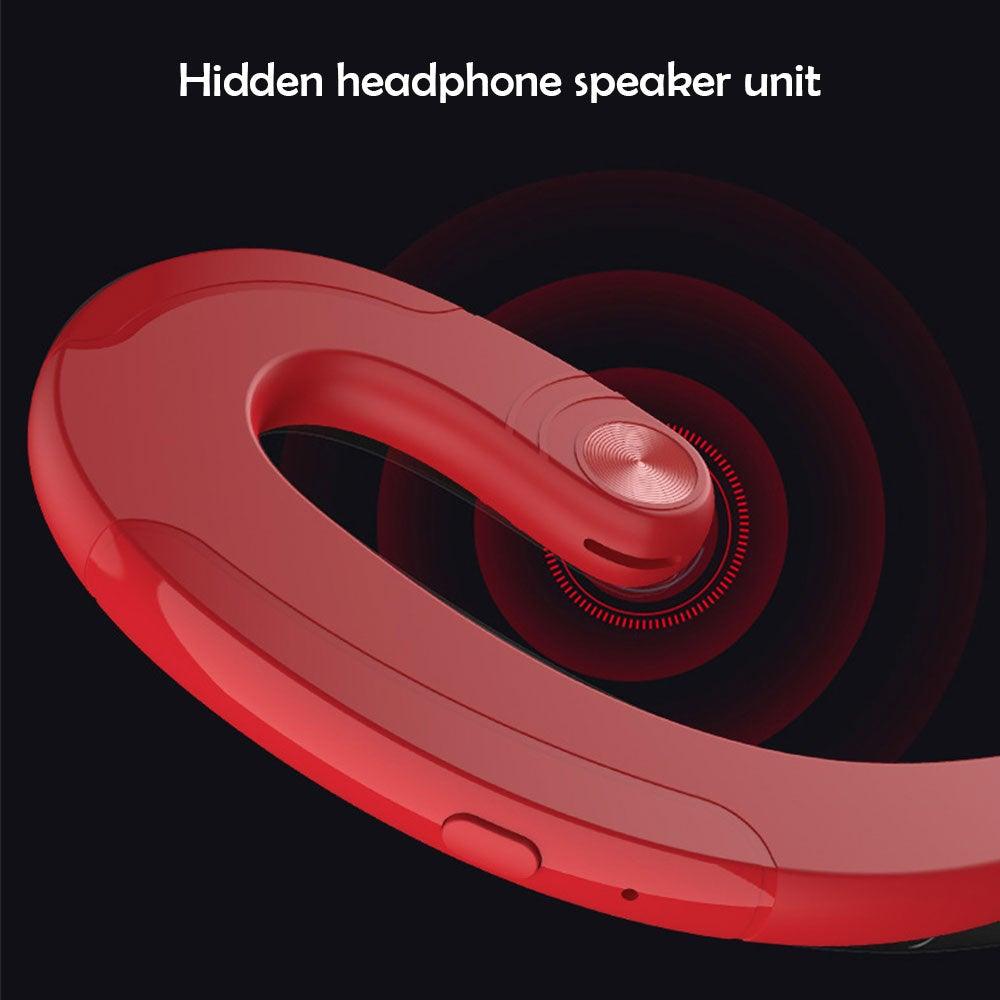 Modern Wireless Bluetooth Headphone Single Earphone Earbuds Exquisite Headset Wireless Bone Conduction Earphones Business Earbuds Bluetooth 4.1 Headphones Over Ear Hooks Handsfree Bone Conduction Earphones Headphones With Microphone