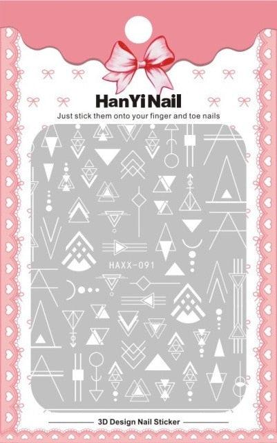Black White 3D Nail Sticker Decals Cool English Letter Nail Art Decoration Manicure Design Christmas New Year Gift French Nail Art Stickers Decals 8Sheets Nail Art Supplies 3D Self-Adhesive Nail Art Decoration Pattern Nail Accessories Classic Simple