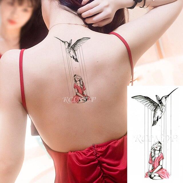 Elegant Waterproof Temporary Butterfly Sticker Tattoo Fake Halloween Party Tattoo For Woman Girls