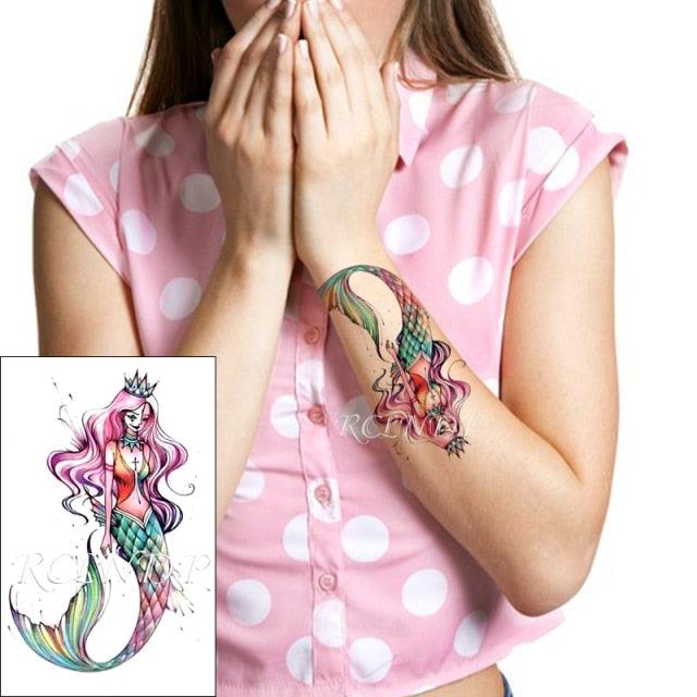 Elegant Waterproof Temporary Butterfly Sticker Tattoo Fake Halloween Party Tattoo For Woman Girls