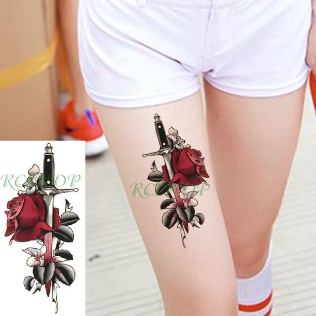Elegant Waterproof Temporary Butterfly Sticker Tattoo Fake Halloween Party Tattoo For Woman Girls