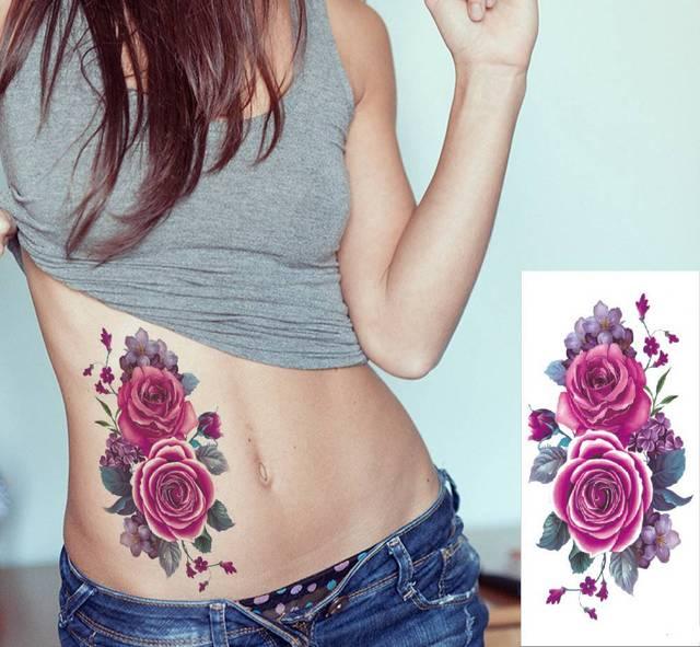 Elegant Waterproof Temporary Butterfly Sticker Tattoo Fake Halloween Party Tattoo For Woman Girls