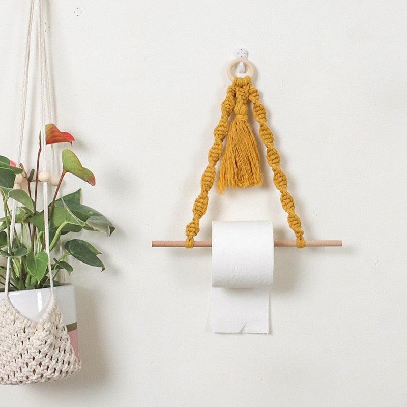 Handmade Wall Art Home Wall Decor Woven Hanging Tapestry Tassel Wind Chimes Wall Hanging Ornaments Hand Macrame Wall For Wall Wedding Living Room Gallery Patio Apartment Yard Decor