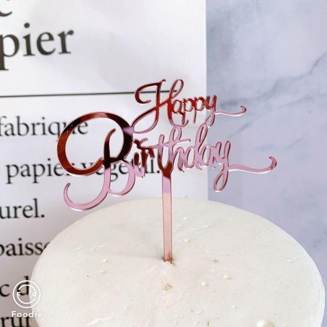 Acrylic One Cake Topper Top Cake One Cake Topper Birthday Cake Topper Double Sided For Anniversaries And Parties Birthday Party Cupcake Toppers Flags Wedding Baby Shower Supplies Lovely Baking Dessert Decorations