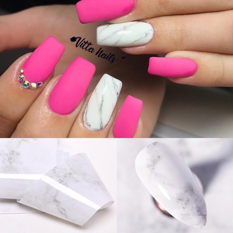 Nail Foils Marble Flower Series Iridescent Nail Art Transfer Sticker Paper Slider Nail Water Decal Design Manicures Decorations Art Manicures Decoration New Gold Nail Transfer Foils for Nail Arts Nails Supply Holographic Effect Nail Art Foil Stickers Hol
