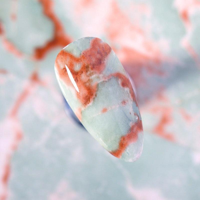 Nail Foils Marble Flower Series Iridescent Nail Art Transfer Sticker Paper Slider Nail Water Decal Design Manicures Decorations Art Manicures Decoration New Gold Nail Transfer Foils for Nail Arts Nails Supply Holographic Effect Nail Art Foil Stickers Hol