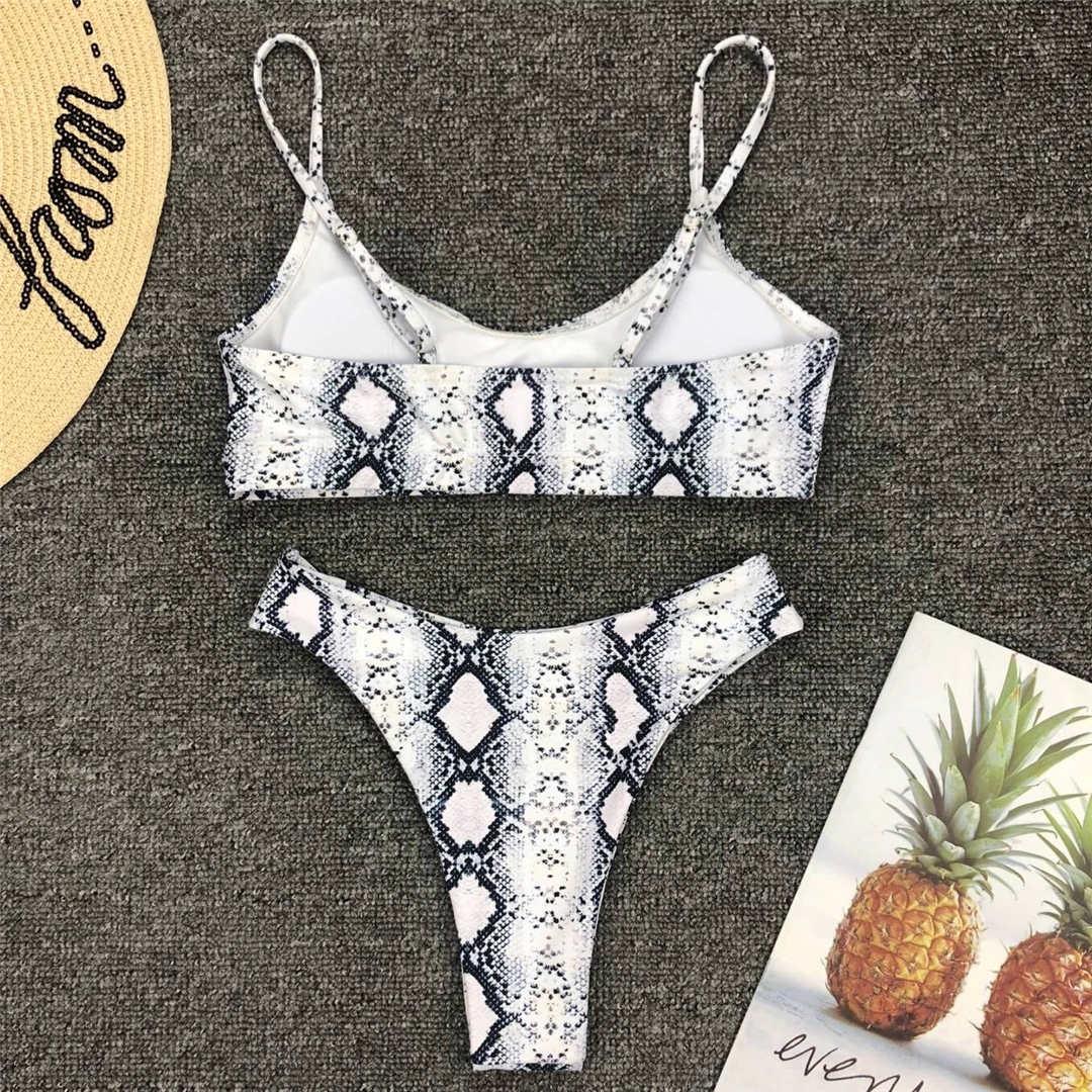 Leopard Bikini Women Swimwear Female Swimsuit Women Two Pieces Scalloped Bikini Set Swimsuits Bathing Suit Two-pieces Bikini Set Bather Bathing Suit