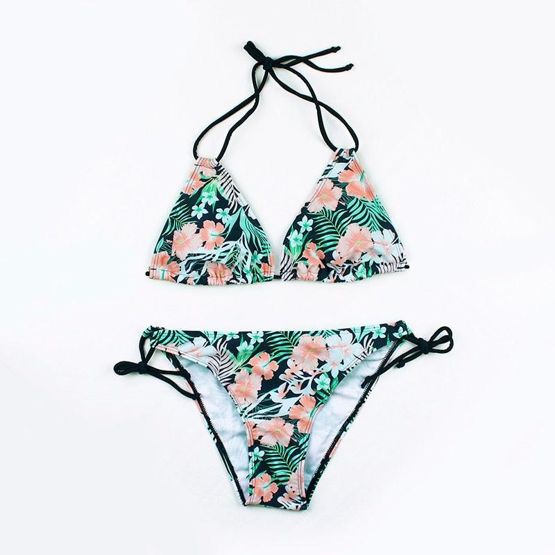 Swimwear Woman Swimsuit Bikini New Push Up Bikini Set Bathing Suit Women's Bikini Swimsuits Floral Printed Bathing Suits For Women 2 Piece Bikini Women Floral Print Beachwear Two Piece Suit