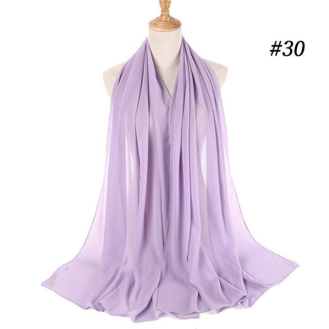 Winter Fashion Long Solid Color Soft Muslim Bubble Chiffon Hijab Scarf Shawls Hijab Elegant Scarf Wrap Lightweight Islamic Head Wear Escharpe Shawls Headband Wraps Lightweight Head Scarves Ladies Hijabs For Women