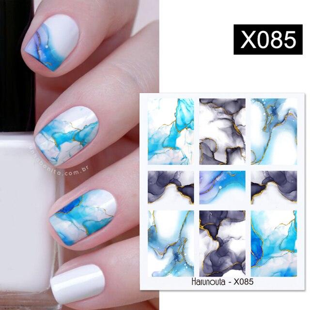 Embossed Nails Sticker 3D Flower Leaves Slider Water Transfer Nail Decals for Nail Art Transfer Sticker 3D Wave Design Decoration for Women Girls Art Stickers Decal Decoration Metallic Curve Strip Line Nail Decor