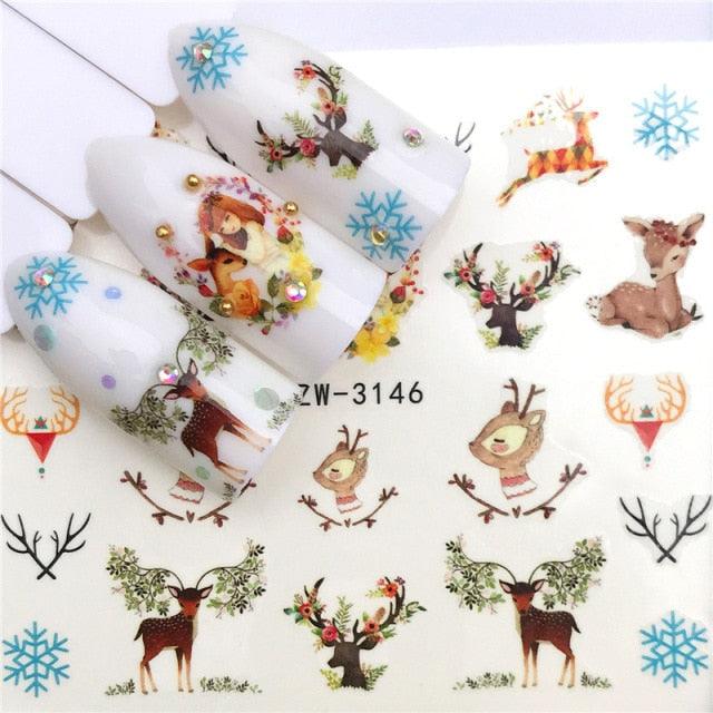 Nail Art Water Transfer Stickers Anime Mouse Animal Kid slider adhesive Watermark Decals Women Beauty Wedding Nails Decal Self-Adhesive 3D Wave Design Decoration for Women Girls Art Stickers Decal Decoration Metallic Curve Strip Line Nail