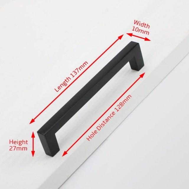 Cabinet Handles Kitchen Door Handles Drawer Knobs Aluminum Alloy Wardrobe Door Handles Brushed Modern Style Hardware Stainless Steel Kitchen Cabinet Pulls For Kitchen Cabinet Drawer Door Cupboard Decorative Modern Hardware For Cabinet