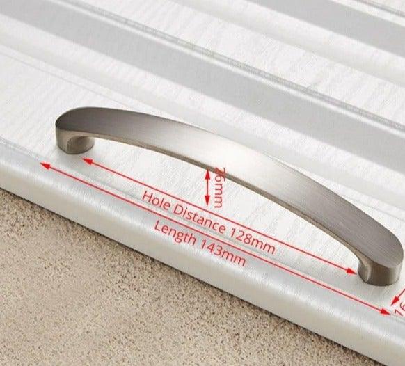 Cabinet Handles Kitchen Door Handles Drawer Knobs Aluminum Alloy Wardrobe Door Handles Brushed Modern Style Hardware Stainless Steel Kitchen Cabinet Pulls For Kitchen Cabinet Drawer Door Cupboard Decorative Modern Hardware For Cabinet