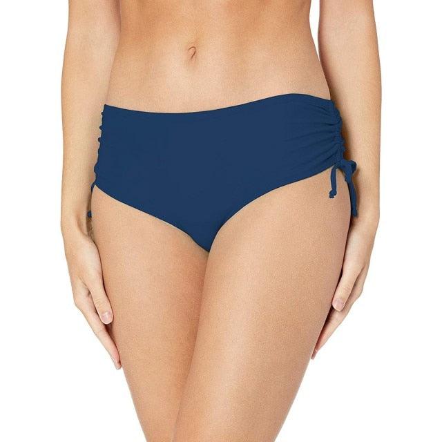 High Waist Bikini Bottoms Women's High Waisted Shorts Swim Bottoms Full Coverage Bikini Swimsuit Bottom For Women Swimming Panties Ladies Summer Fashion Solid Bikinis Swim Shorts Bottom Women's Swimsuit