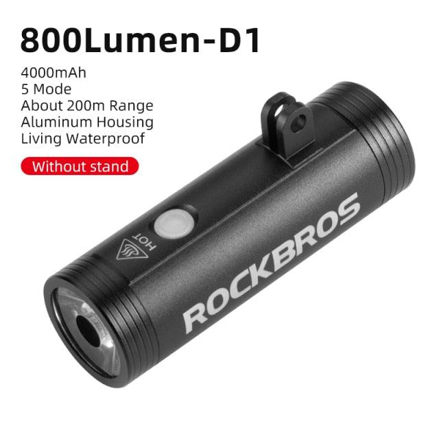 Bike Light Front Lamp USB Rechargeable LED 4800mAh Bicycle Light Waterproof Bicycle Light Set USB Rechargeable Super Bright Bike Headlight For Night Riding Bracket 1000LM