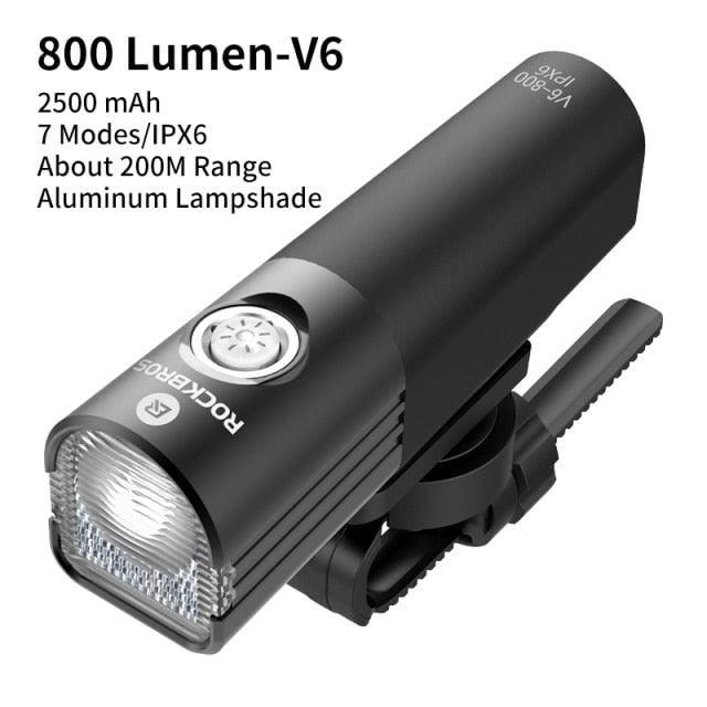 Bike Light Front Lamp USB Rechargeable LED 4800mAh Bicycle Light Waterproof Bicycle Light Set USB Rechargeable Super Bright Bike Headlight For Night Riding Bracket 1000LM