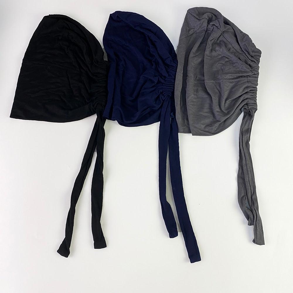 Fashion Modal Under Scarf Hijab Turban Cap Cotton With Band Adjustable Inner Hijab cap Muslim Turban Hijab Cap For Women