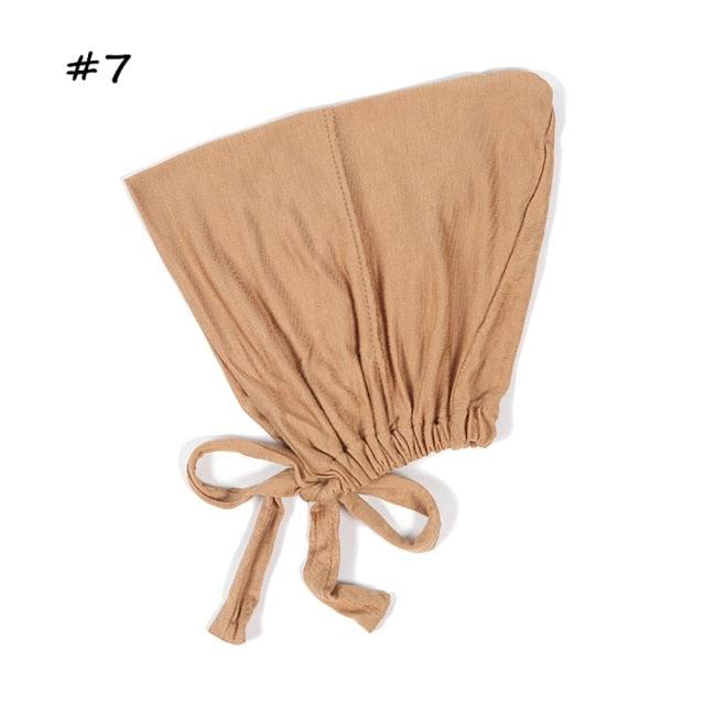 Fashion Modal Under Scarf Hijab Turban Cap Cotton With Band Adjustable Inner Hijab cap Muslim Turban Hijab Cap For Women