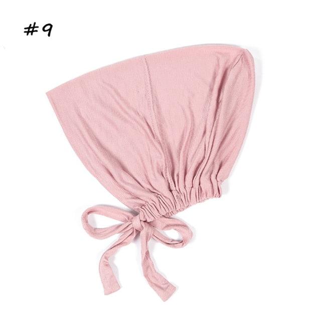 Fashion Modal Under Scarf Hijab Turban Cap Cotton With Band Adjustable Inner Hijab cap Muslim Turban Hijab Cap For Women
