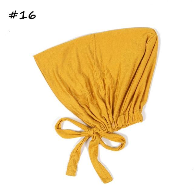 Fashion Modal Under Scarf Hijab Turban Cap Cotton With Band Adjustable Inner Hijab cap Muslim Turban Hijab Cap For Women