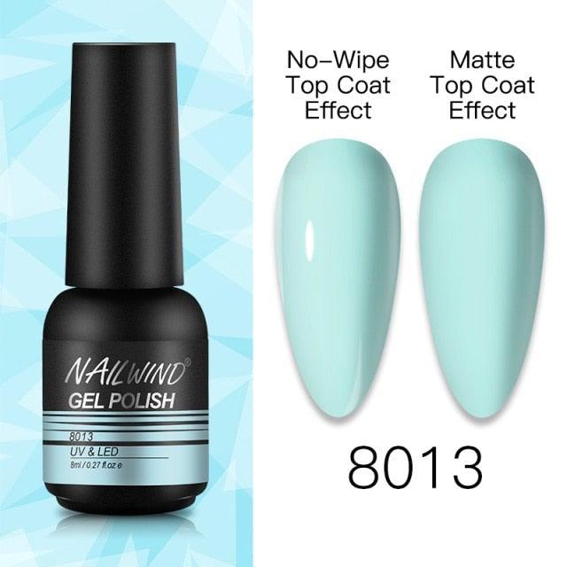 NEW TREND Modern fashion Red Gel Nail Polish For Nails Permanent UV LED 8ml Matte Glossy High Quality Fashion Design For Women and Ladies