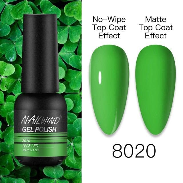 NEW TREND Modern fashion Red Gel Nail Polish For Nails Permanent UV LED 8ml Matte Glossy High Quality Fashion Design For Women and Ladies