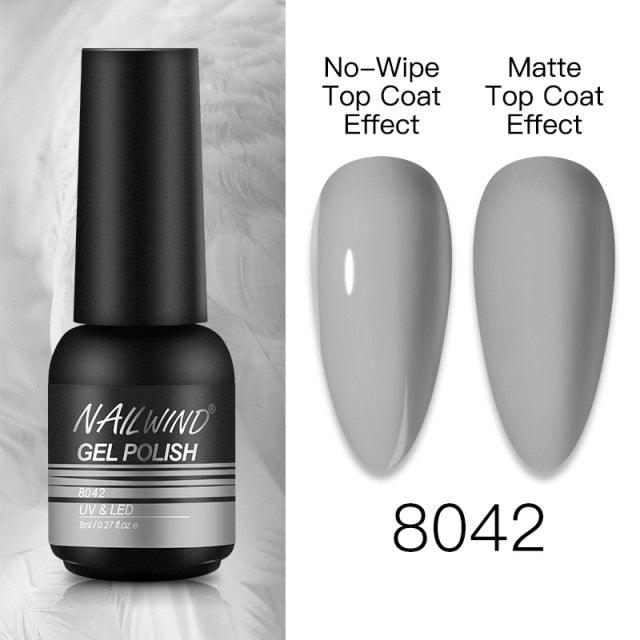 NEW TREND Modern fashion Red Gel Nail Polish For Nails Permanent UV LED 8ml Matte Glossy High Quality Fashion Design For Women and Ladies